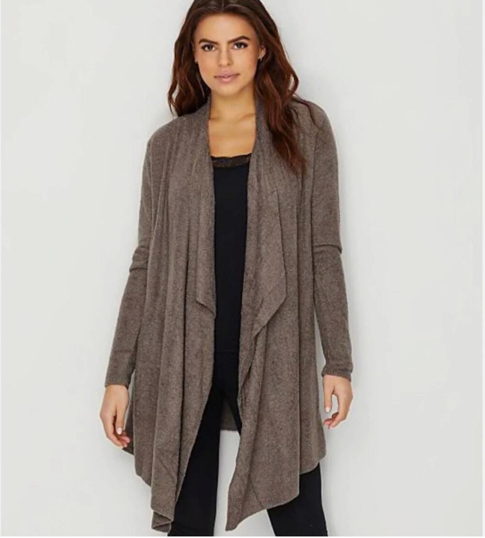 BAREFOOT DREAMS Asymmetrical Sweater // S/M